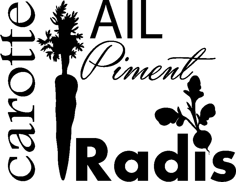Ambiance-sticker Sticker citation cuisine Carotte, ail, radis