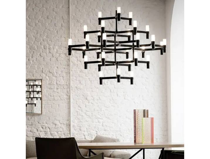 Crown Major Hängelampe 30-flammig weiß - Nemo Nemo Lighting - Wohnzimmer - Modern - Metall - Mehrflammig