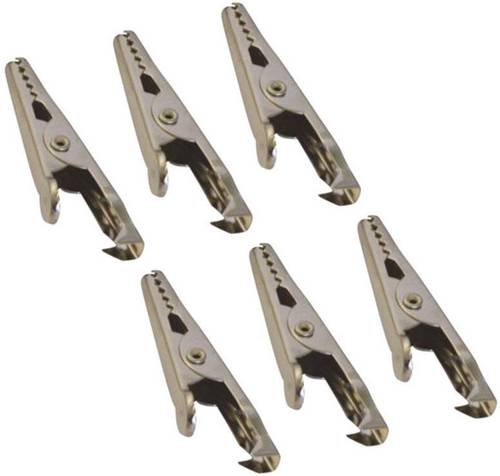 HP Autozubehör Krokodil-Klemmen Pluspol, Minuspol 20205 (L x B) 45mm x 5mm