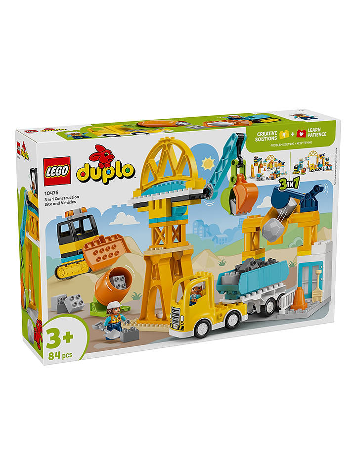 LEGO® DUPLO® Town: Baustelle mit Baufahrzeugen - ab 3 Jahren - onesize