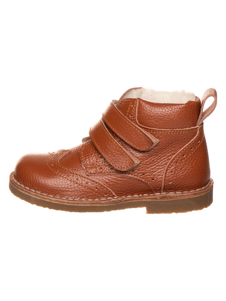 kmins Leder-Winterboots in Cognac - 27