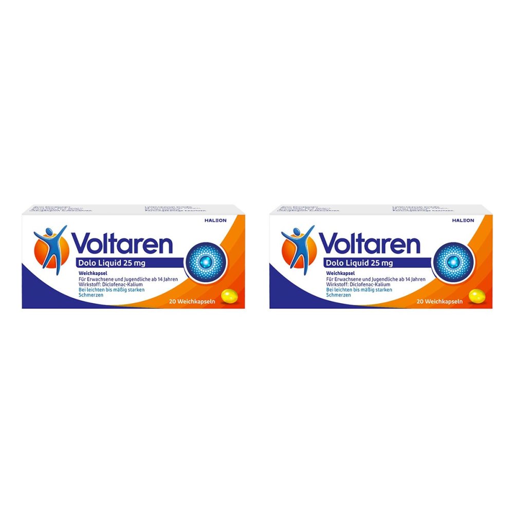 Haleon Germany GmbH Voltaren Dolo Liquid 25mg Weichkapsel mit Diclofenac 08102261