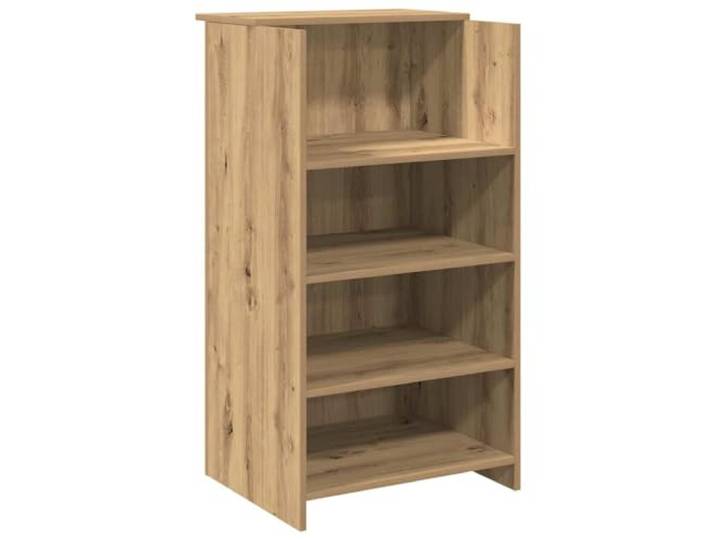 MNCVXAXG Reception Theke 55 x 50 x 103,5 cm Spanplatte Handgefertigtes Eichenholz, integriertes Regal, 60 kg, für Büro, Hotel, Klinik