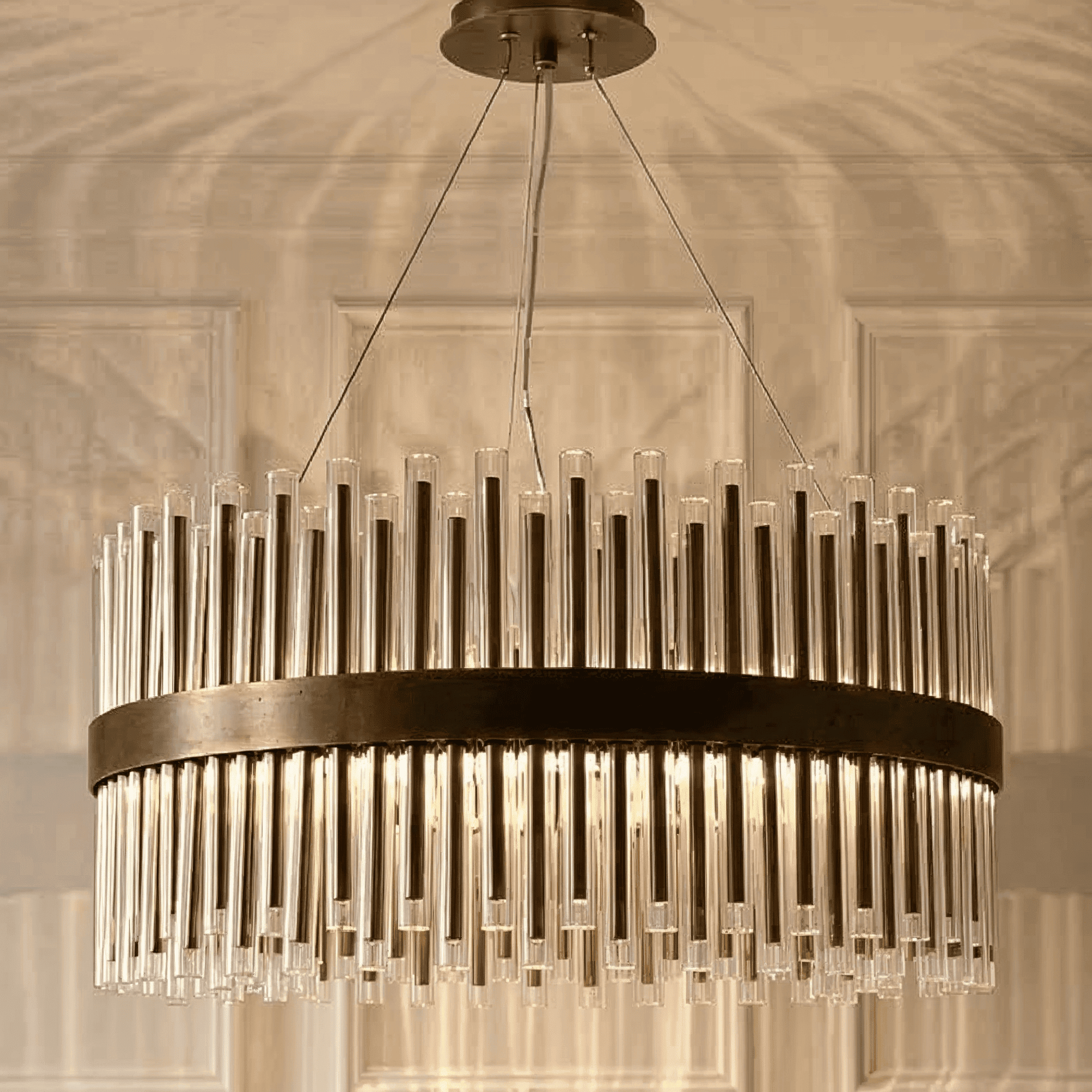 Maribelle Large Premium Gold Round Chandelier