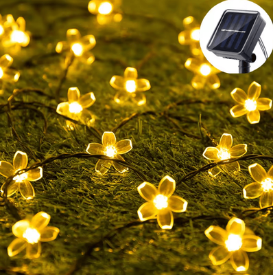 Inspire Curations Solar Cherry Blossom String Lights Outdoor Garden Decor warm Light 12m 100leds