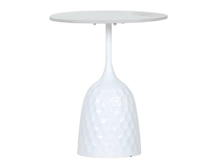 Beistelltisch Cadete - Keramik 60 cm Ø 50cm Weiß
