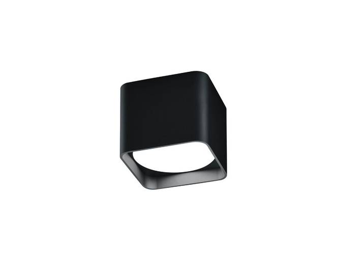 Helestra Led-Deckenleuchte Dora, Schwarz, Metall, Glas, 10x8.5x10 cm, Lampen & Leuchten, LED Beleuchtung, LED-Deckenleuchten