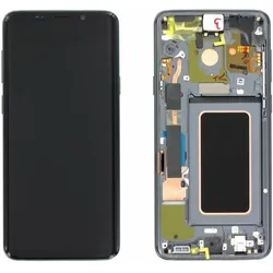 Samsung LCD + Touch für G965F, G965FD Galaxy S9+, S9+ Duos - titanium grey, Weiteres Smartphone Zubehör, Grau