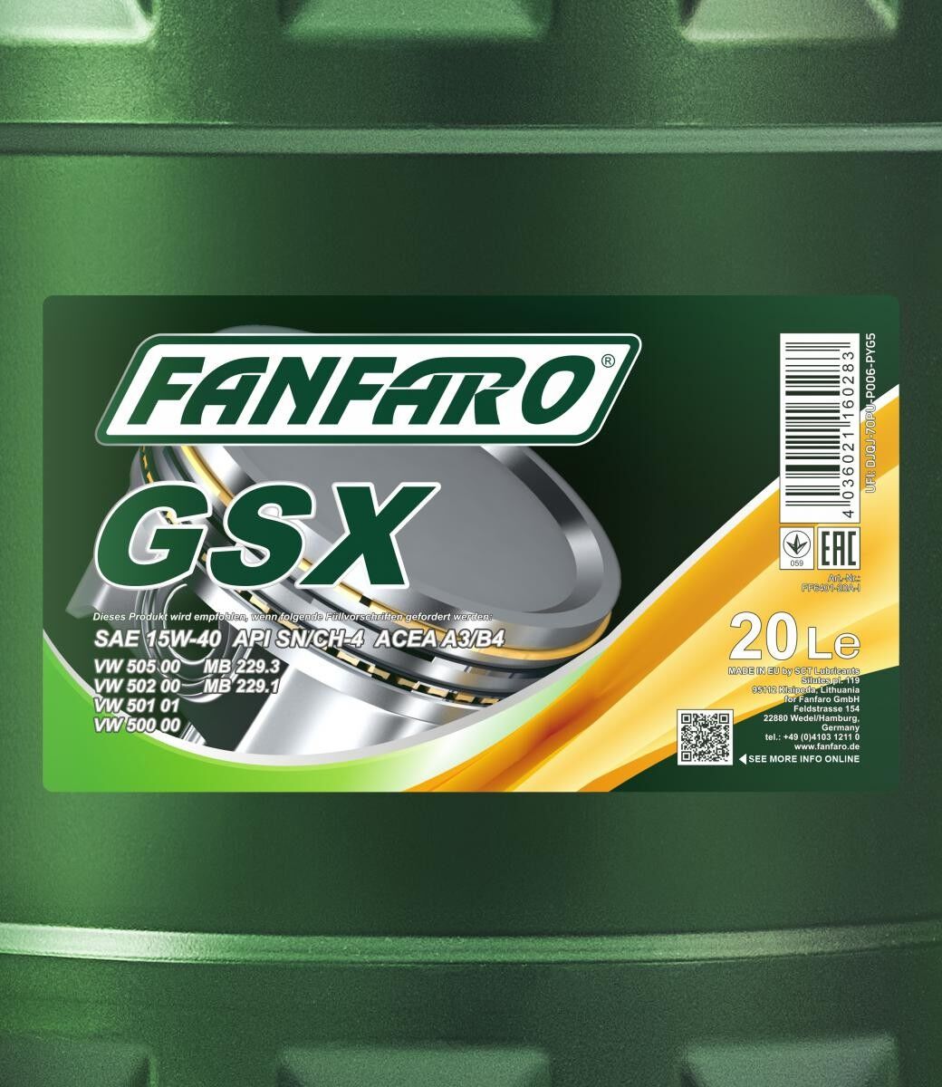 FANFARO FF6401-20 Moottoriöljy