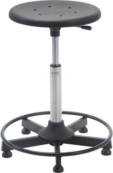 Global Svejsetaburet Stella, Sort, Sigma Pu Sæde, 52-78cm