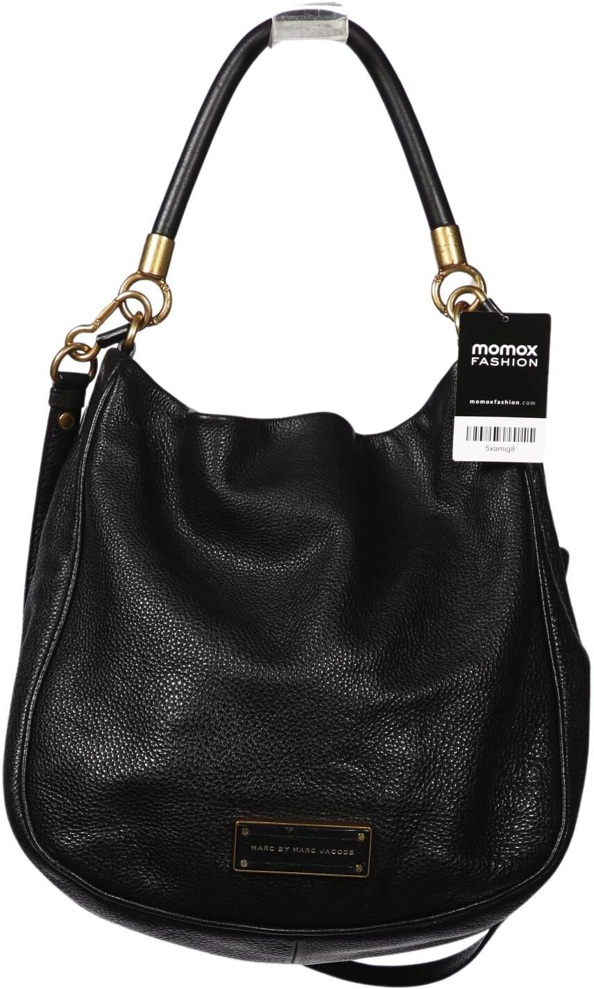 by Marc Jacobs Damen Handtasche gross Leder, Schwarz, Leder / kein / Etikett - Second Hand