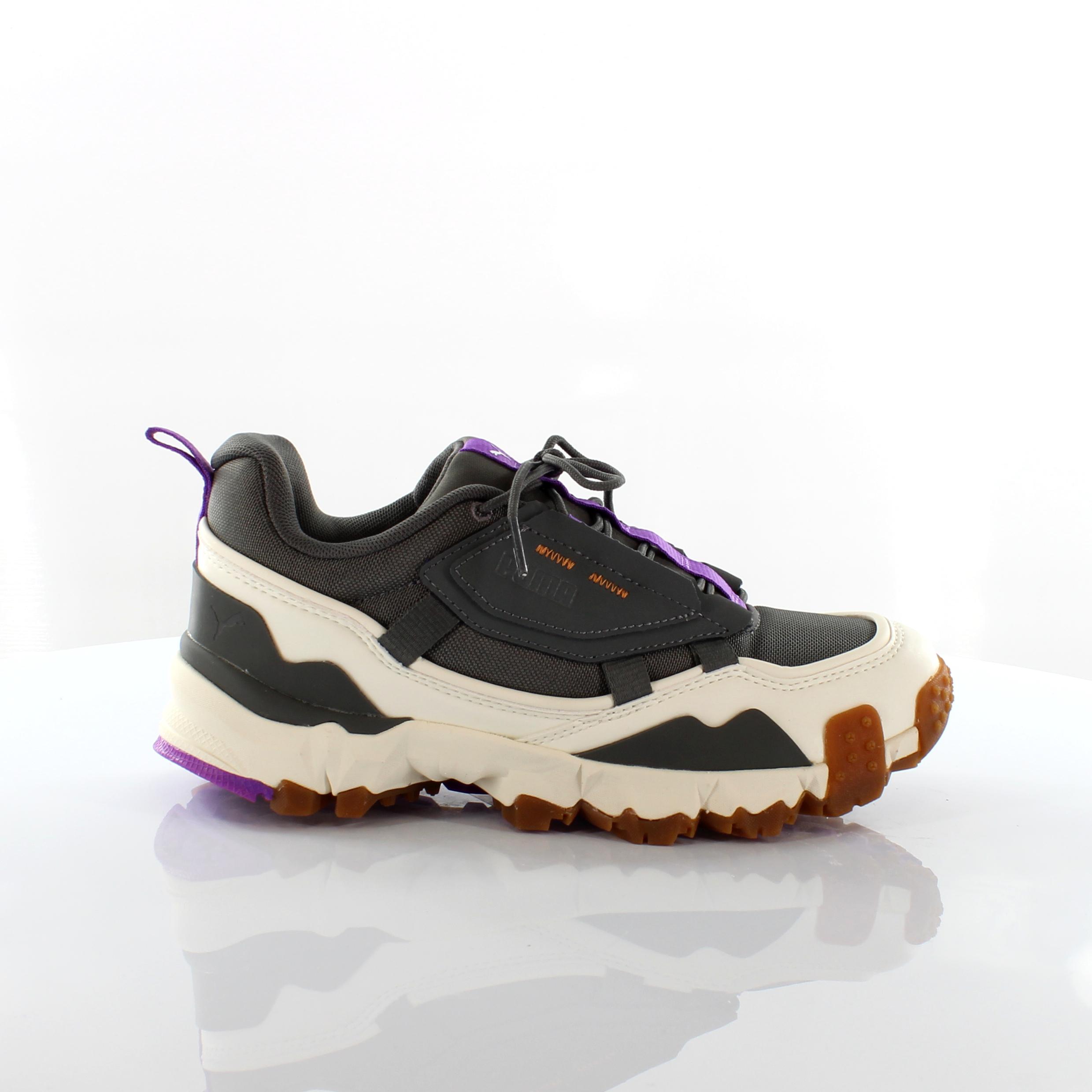 Puma Trailfox -Überladung MTS Gray Purple Low Schnüren -UP -Trainer 370772 03