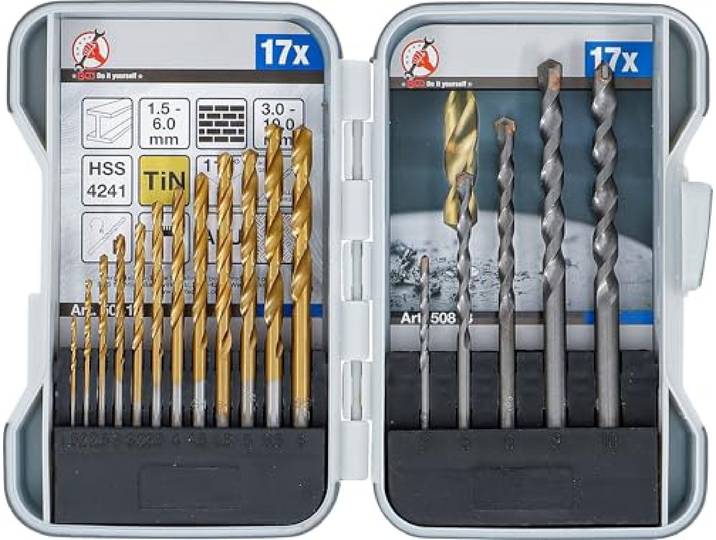 BGS Diy 50818 Combi-borenset 1,5 - 10 mm 17-dlg