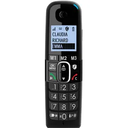 amplicom BigTel 1500 EU, Telefon, Schwarz