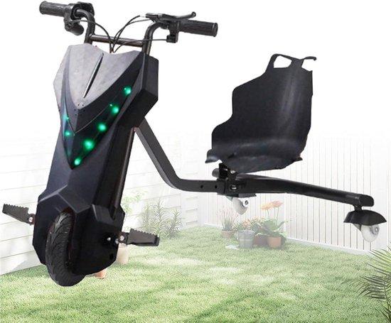 Drift-Dreirad für Kinder, Balance-Fahrrad für Kinder ab 8 Jahren, verstellbares Design, größere Vorderräder, verstellbarer Sitz, Hinterrad mit Beleuchtung, 6,5 Zoll