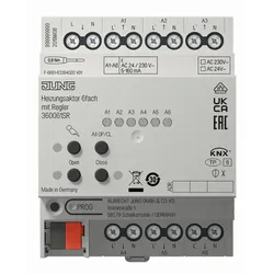 Jung KNX Heizungsaktor 6fach mit Regler 36006 1S R