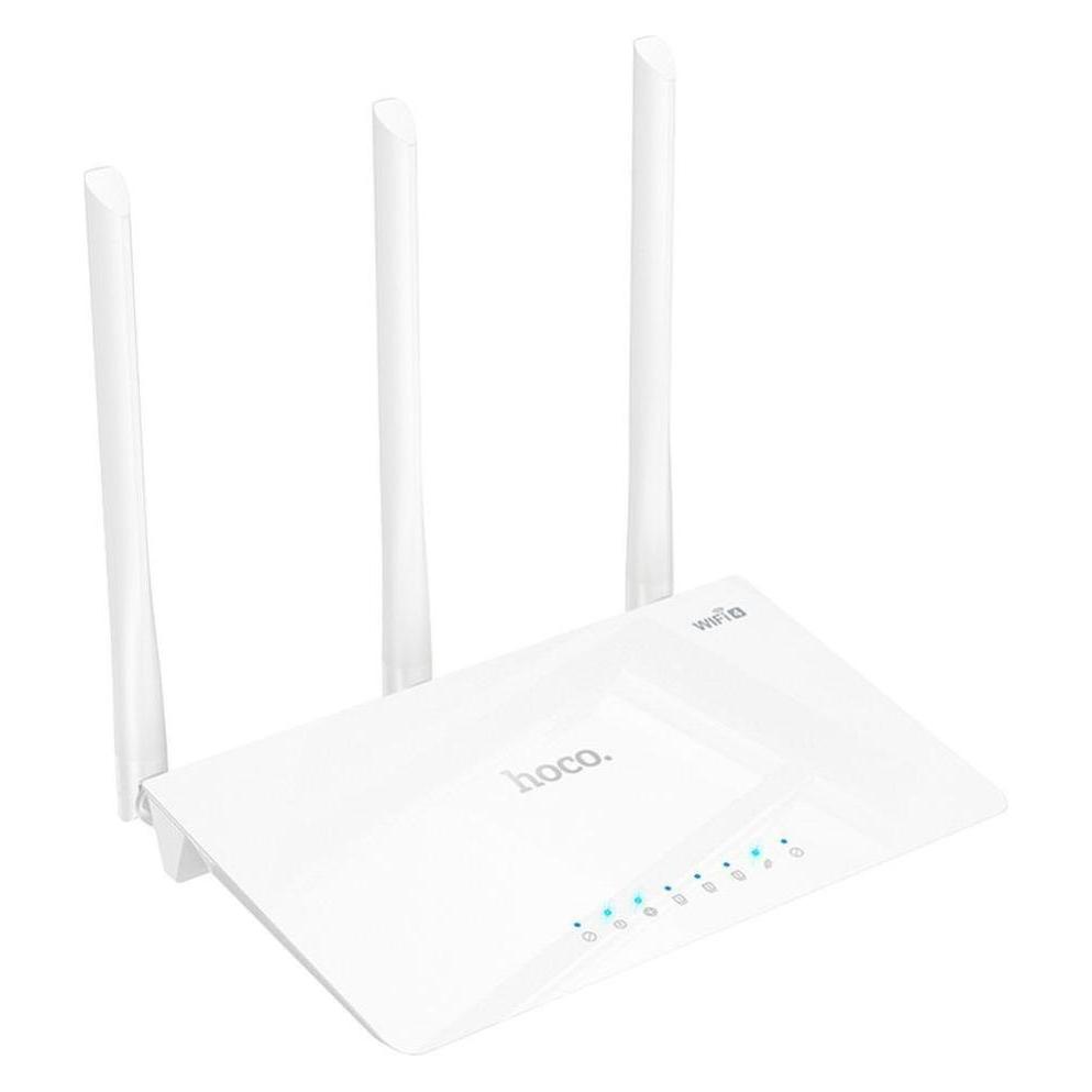 Hoco Headphone with microphone wireless router WiFi4 HI30 white (HI30)