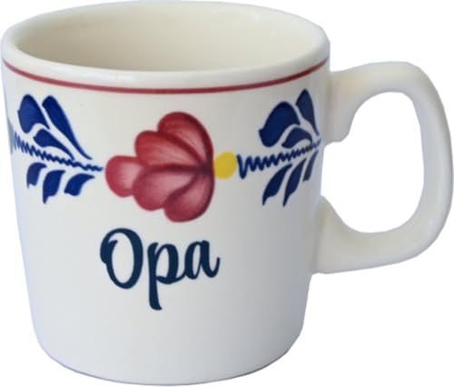 Boerenbont Beker Mok met opdruk Opa, 0,2 l