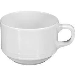 Esmeyer 6 x Kaffeeobertasse IMPERIAL, Inhalt: 0,18 ltr., weiss, Seltmann Porzellan