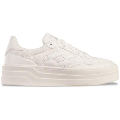 Sneaker LOTTO, Damen, Gr. 42, weiß, Kunstfaser, Synthetik, unifarben, Schuhe Sneaker, - mit Drehpunkt für mehr Wendigkeit in Sport & Freizeit