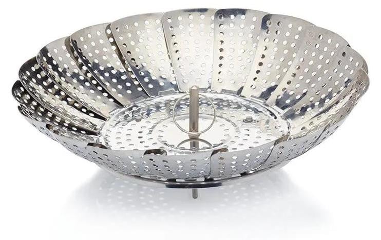 KitchenCraft Verstelbaar stoommandje van roestvrij staal - 23 cm
