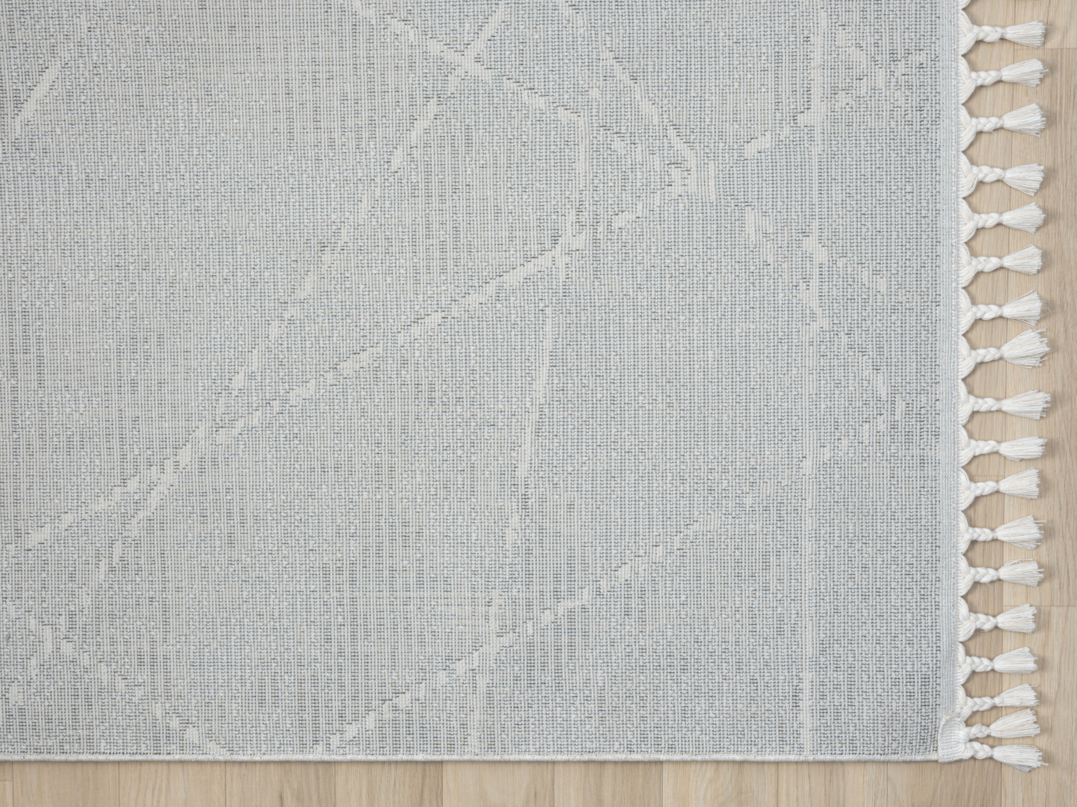 Myflair Möbel & Accessoires "Nelia, LAGERRÄUMUNG" rechteckig 15 mm Höhe Kurzflor, mit Hoch-Tief Effekt, Microfaser, mit Fransen beige B : 140cm 1 Stk., 15mm, L: 200cm