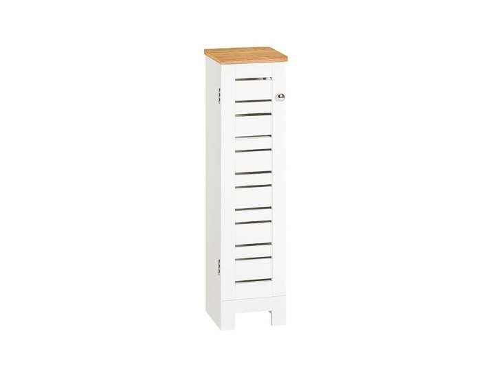 Support papier toilette effet bois blanc