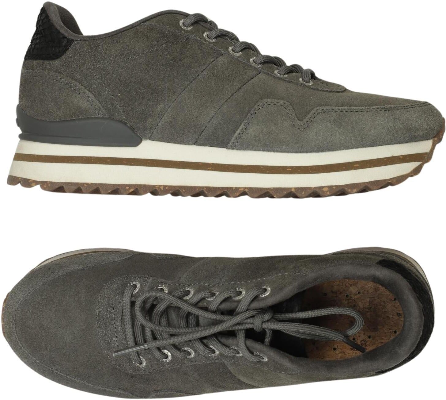 Woden Damen Sneaker, Grau, Gr. EU 38, kein / Etikett - Second Hand