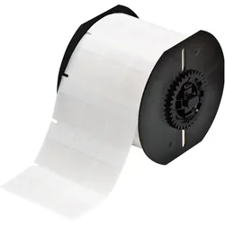 Brady, Etikettenrolle, B33-311-427, selbstlaminierendes Vinyl, Weiss/Transparent, matt, 25.40 x 12.70(31.75) mm, per
