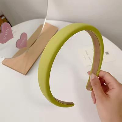 Uplift Essentials Vintage Candy Color Padded Sponge Headband yellow