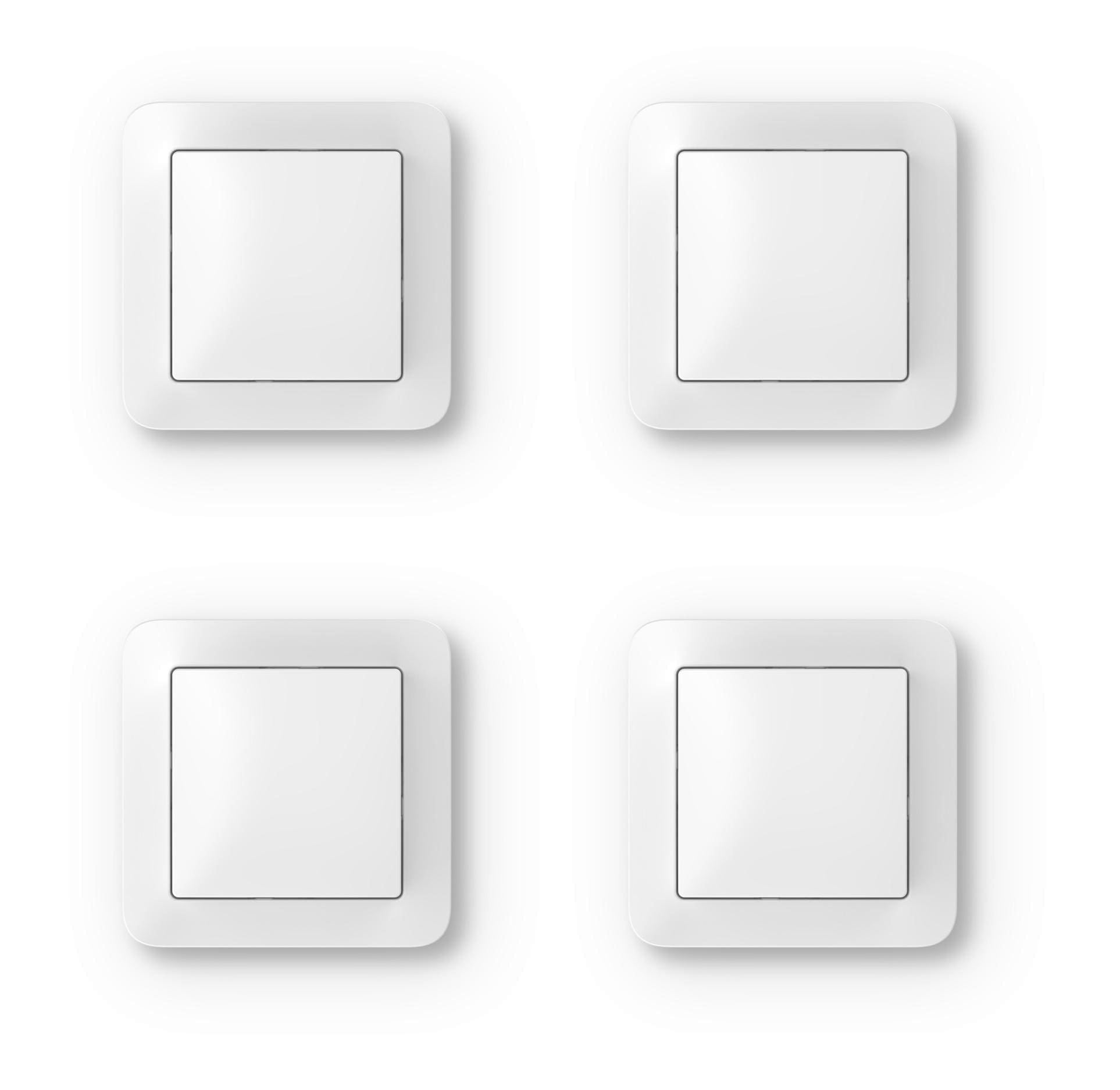 Bosch Smart Home Wandschalter-Set (4 Stück) für smarte Aktoren 8750002834