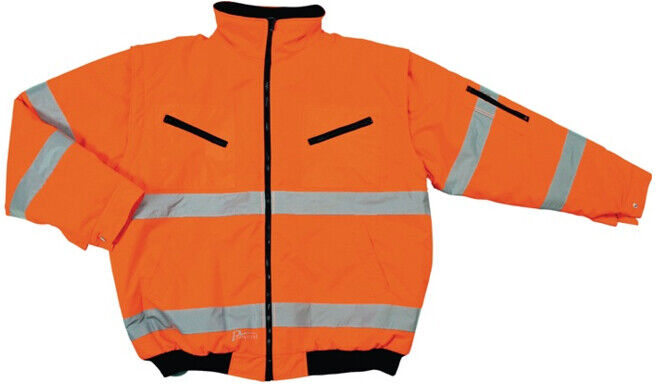 Blouson aviateur de signalisation taille XL orange 100 % PES PREVENT ; Asatex (174OA/XL)