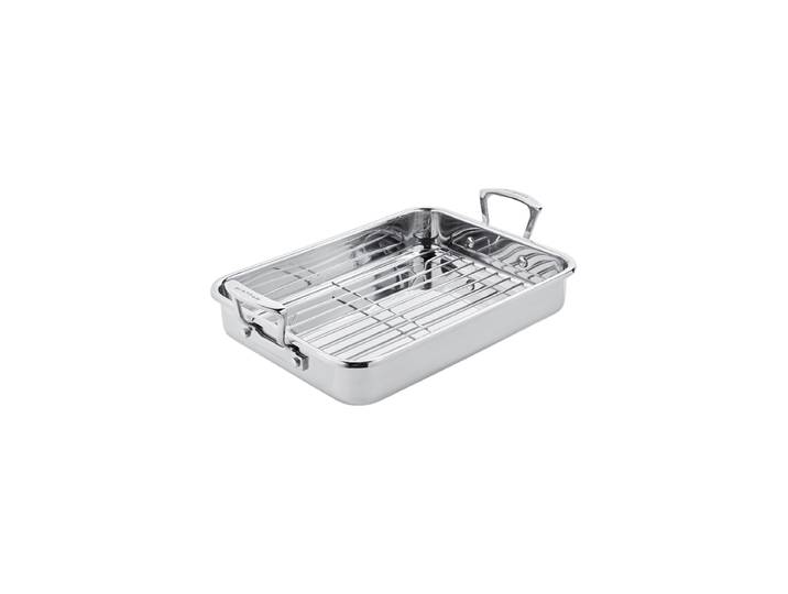 Premium Auflaufform „Impact“ inkl. Gitterrost Silber SCANPAN