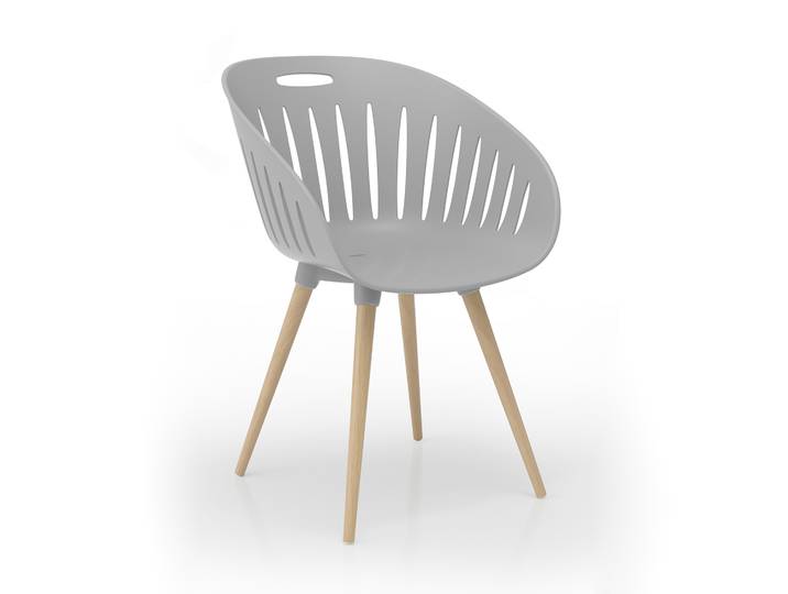 Outdoor chairs Topstar T2023 Gray, New - Perfect for office and reception