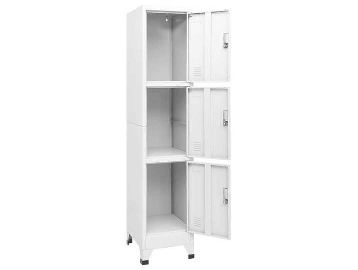 Promo printemps  Armoire à casier Pour bureau/garage - Cabinet de Rangement/Caisson de bureau - avec 3 compartiments 38x45x180 cm -