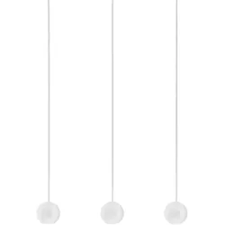 Gea Luce Guya S/3 Mehrfache lineare Pendelleuchte 24W LED 3000K 1525lm 36° Satinweiß - Gealuce