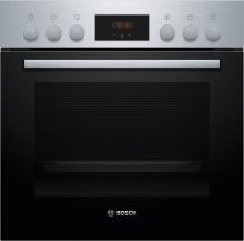 Bosch HEF133BS1 Einbauherd kochfeldgebunden Edelstahl 5 Heizarten EcoClean LED-Display