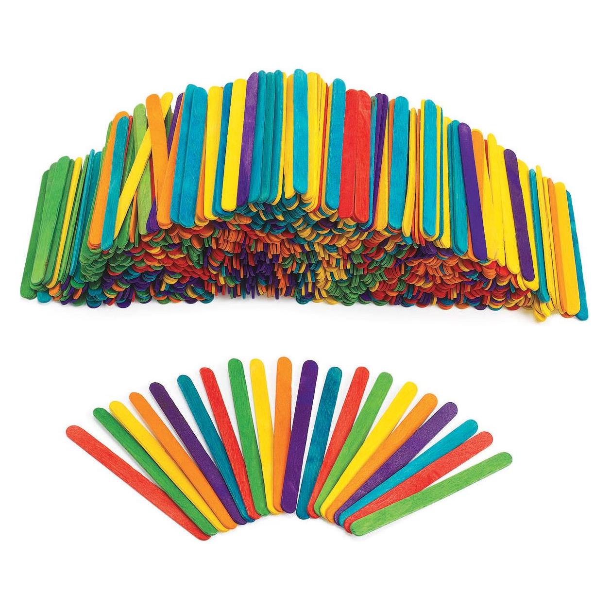 Colorations - Farbige Bastelstäbchen aus Holz, 1000 Stk. (25164137)
