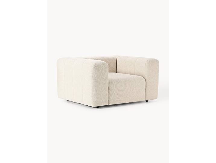 Fauteuil lounge en bouclette Lena