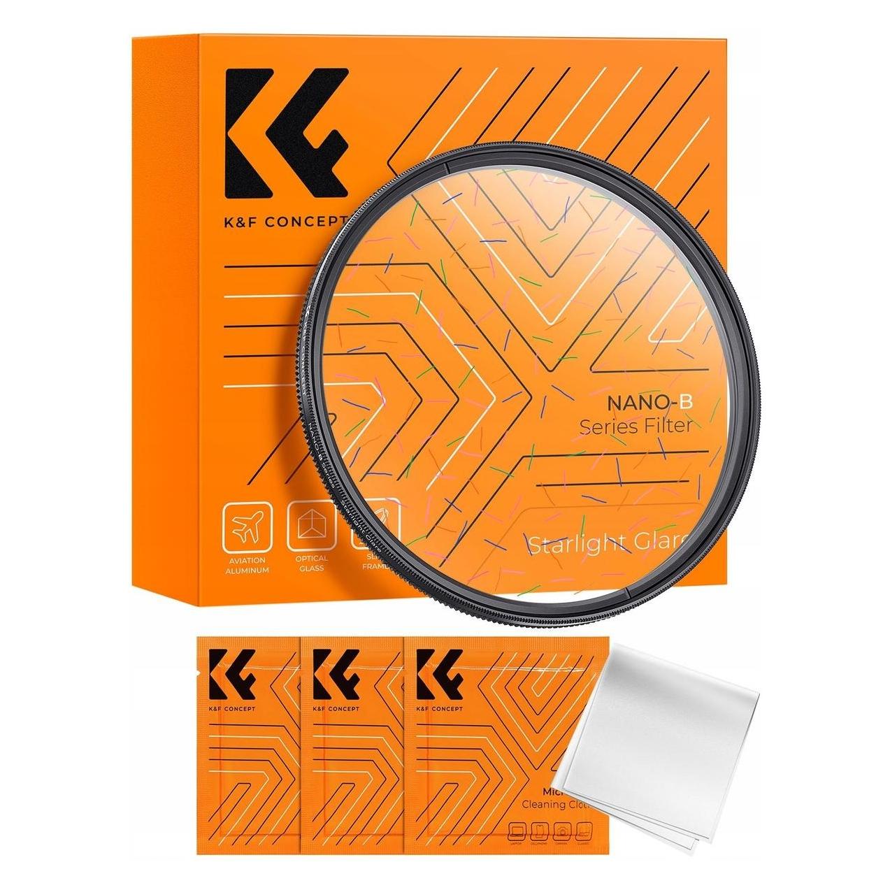 K&F Concept Filtr K+F Filtr Starlight Glare Kolorowe Tęczowe Flary Smugi K&f Nano-b Mrc 72 72mm / Kf01.2684 (72 mm) (49875209)