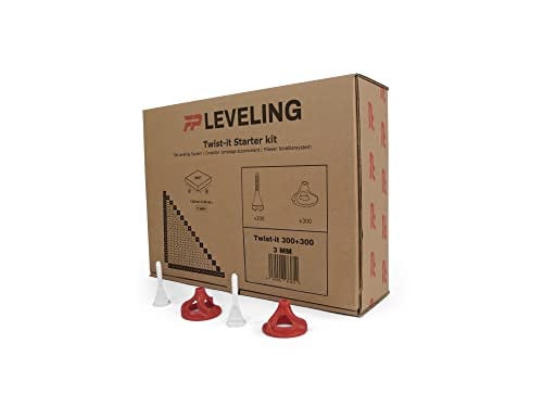 Twist-it Tegel Leveling Systeem Starter Kit PRO 3 mm - 300 Clips + 300 Twisters - Geschikt voor tegel diktes van 3-22 mm