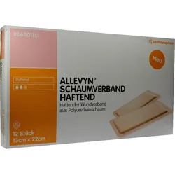 Allevyn Schaumverband Haftend 13x22cm 12 ST