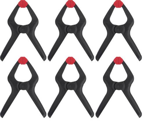 TOOLCRAFT 1611469 Federzwinge Spann-Weite (max.):35mm Produktabmessung, Länge: 85mm Ausladungs-Maße:35mm
