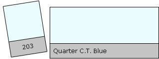 Lee Colour Filter 203 Q.C.T. Blue Quarter C