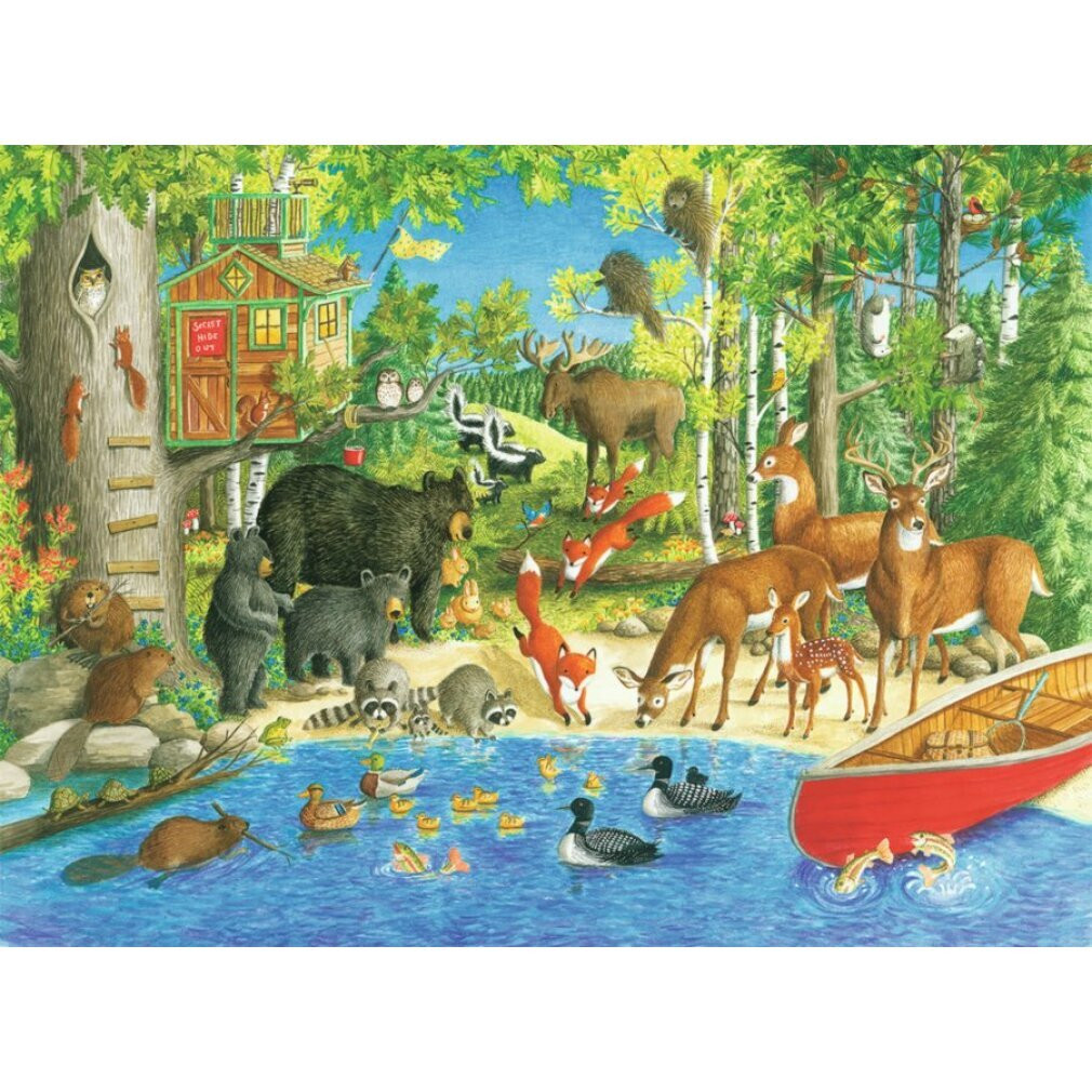 Ravensburger Puzzel Bosvrienden met 200 stukjes