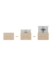 Equip Wandhalterung 37"-70"/45kg 1TFT 1Gelenk Push-In-Pop sw (650351)