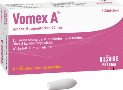 Klinge Pharma GmbH VOMEX A Kinder-Suppositorien 40 mg 5 St 11091632