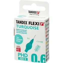 TANDEX FLEXI Interdentalb.PHD 0.6/ISO 0 turquoise 6 St
