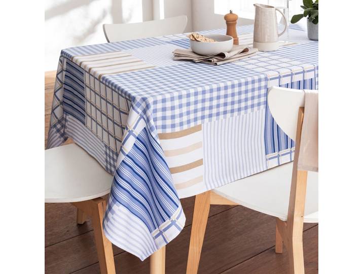 Nappe en coton beige 140x250cm