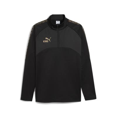 Sweatjacke PUMA "KING Fußball-Trainingsoberteil Winter Herren", Herren, Gr. XS, schwarz (schwarz gold), Füllung: 100% Polyester. Ärmel: 100% Polyester. Vorderer Einsatz: 100% Polyester. Hinterer Einsatz: 100% Polyester, Sweatjacken Sweatjacke